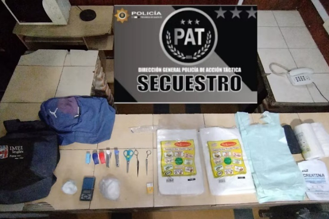 Fuga, persecución y captura: dos hombres detenidos en Fray Luis Beltrán con cocaína