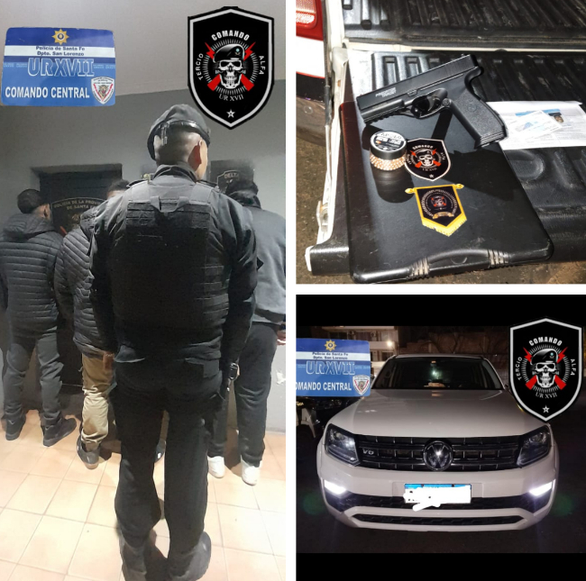 Tres detenidos por amenazas calificadas en San Lorenzo