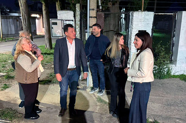 La Municipalidad iluminó con led la bicisenda de calle Cittadini en toda su extensión