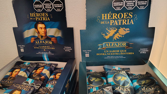 “Héroes de la Patria”: los alfajores que honran a San Martín y a los veteranos de Malvinas