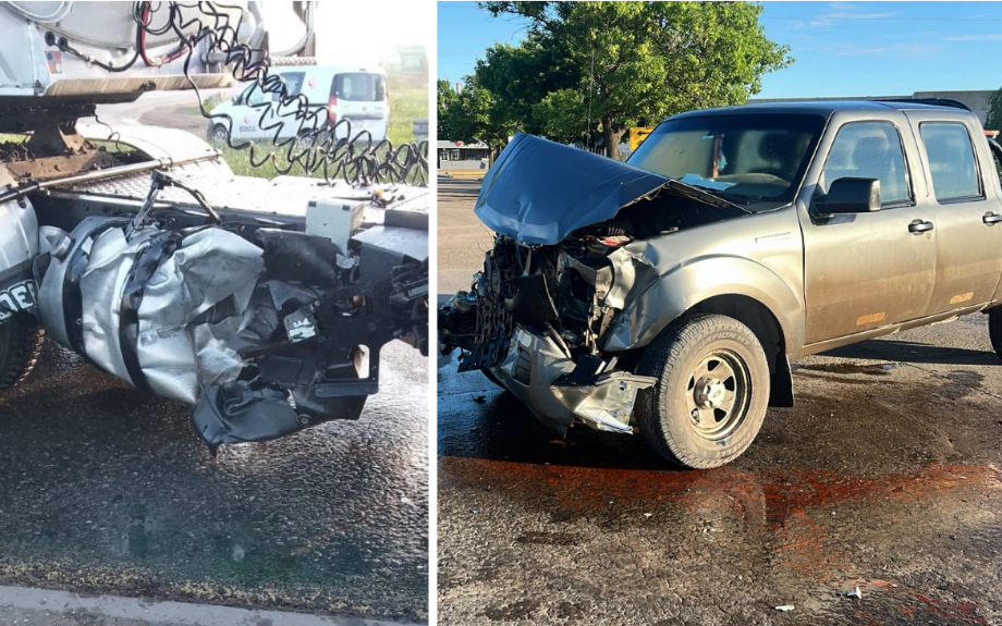 Fuerte choque en la Autopista Rosario–Santa Fe provocó un derrame de combustible