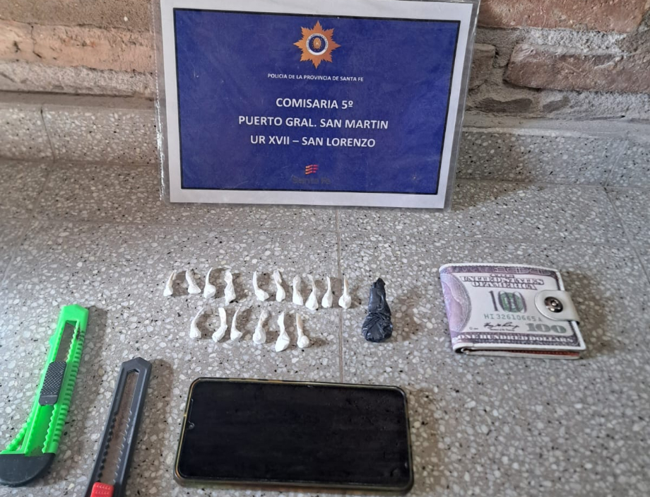 San Lorenzo: operativo por drogas en tres domicilios dejó un detenido y secuestro de sustancias