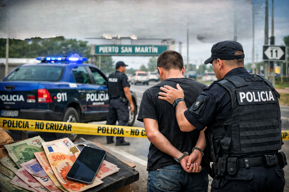 Engañó a un vecino con una falsa transferencia, lo agredió y fue detenido tras una persecución