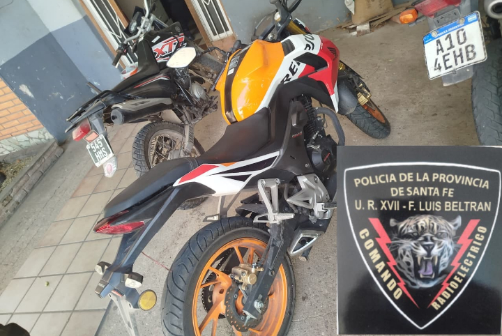 Persecución y captura: dos detenidos tras robar una motocicleta