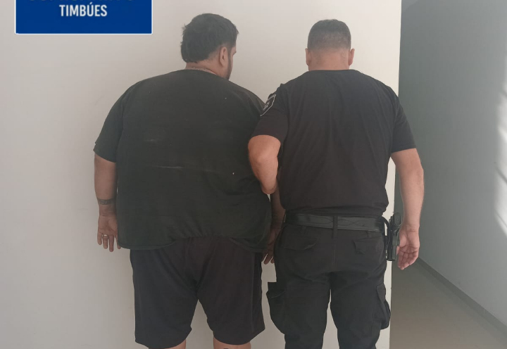 Timbúes: Camionero derribó un arco de seguridad, huyó y terminó detenido por robarle a otro transportista