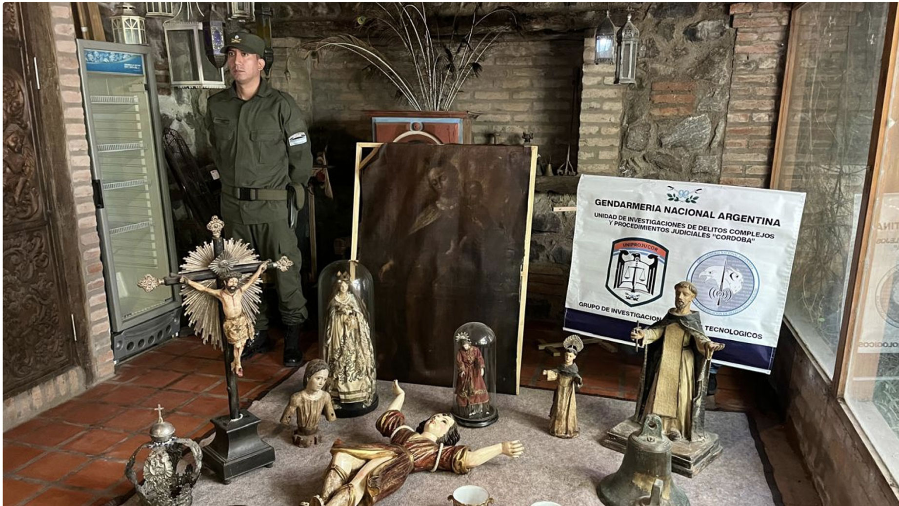 Córdoba: secuestraron piezas de arte sacro y bienes culturales de alto valor histórico