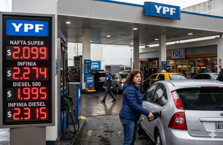 Nuevo golpe al bolsillo: YPF y Shell actualizaron sus precios y la Súper ya superó los $2.100 