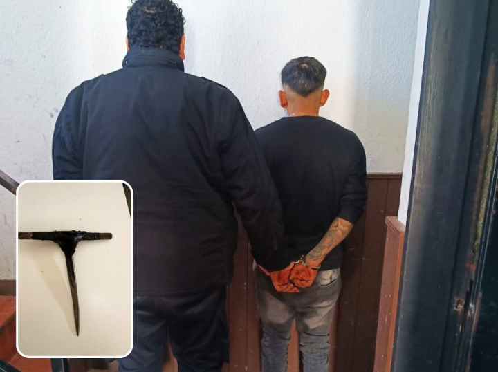 Intentó robar un auto con una “yuga”, golpeó al dueño y terminó detenido en Capitán Bermúdez