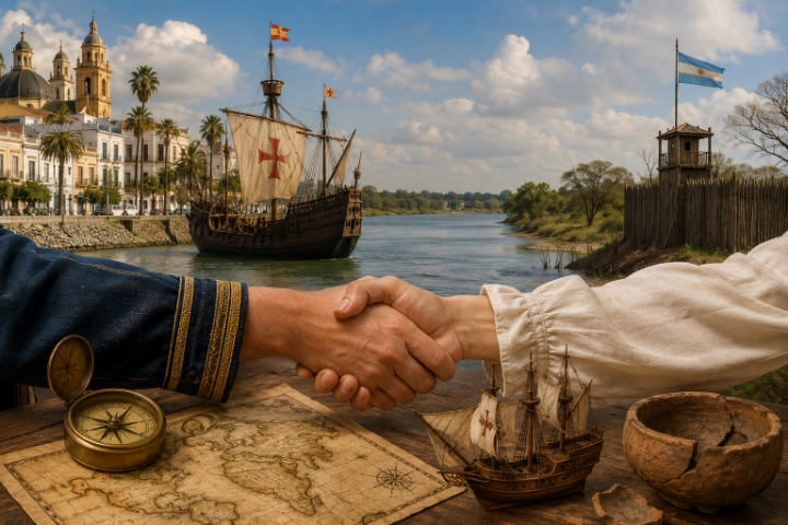 Proponen un hermanamiento histórico entre Sanlúcar de Barrameda y Puerto Gaboto rumbo al V Centenario del Fuerte Sancti Spíritus