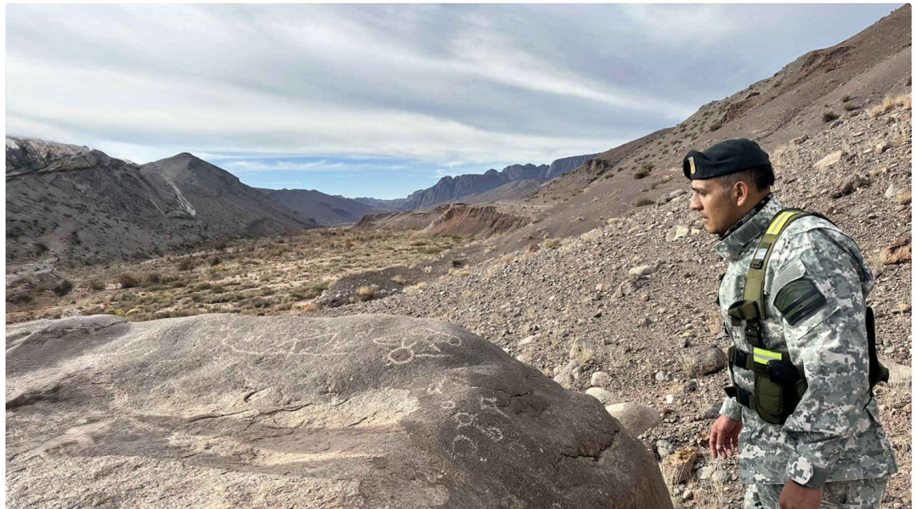 Hallan petroglifos prehispánicos en los Altos Valles Cordilleranos de San Juan