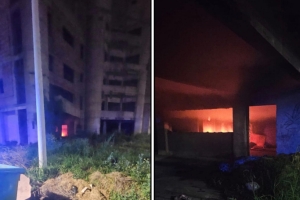 Incendio intencional afectó al edificio que pertenecía al narco Delfín Zacarias