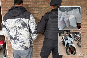Atrapan a un sujeto con 11 bolsas de maíz sustraídas del tren de cargas
