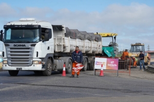 Avanzan las obras de rehabilitación de la ruta A012 con tres frentes simultáneos