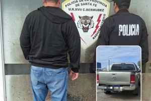 Capitán Bermúdez: durante un control vehicular incautaron una camioneta con pedido de secuestro