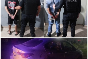 Intentaron robarle el auto a punta de pistola, huyeron a pie y los atraparon en una vivienda de Roldán