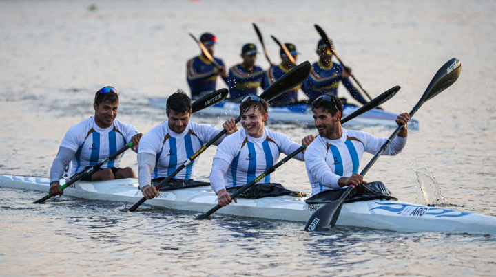 Canotaje dorado, títulos en surf y pádel y plata para el fútbol argentino