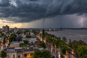 Alerta amarillo por tormentas para San Lorenzo y el sur de Santa Fe durante el domingo