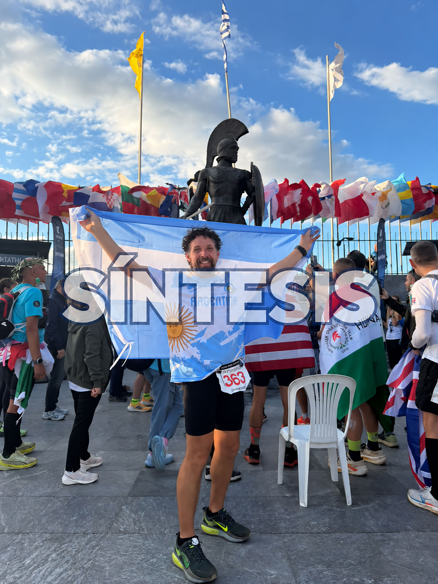 Fabián “Mingo” Domínguez completó con éxito el Spartathlon de Grecia