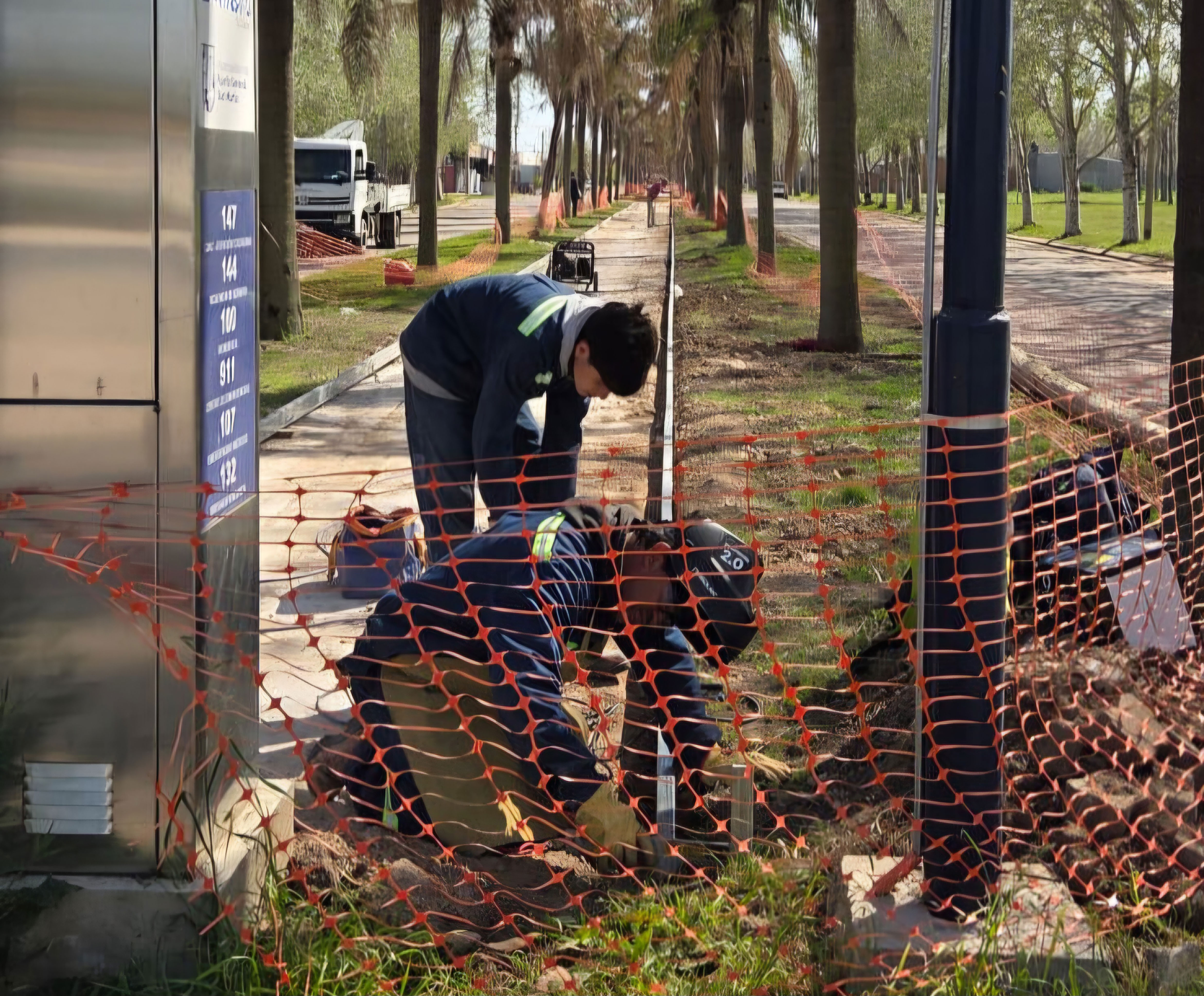 Puerto General San Martín: avanza la urbanización del bulevar El Lapacho