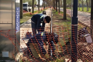 Puerto General San Martín: avanza la urbanización del bulevar El Lapacho