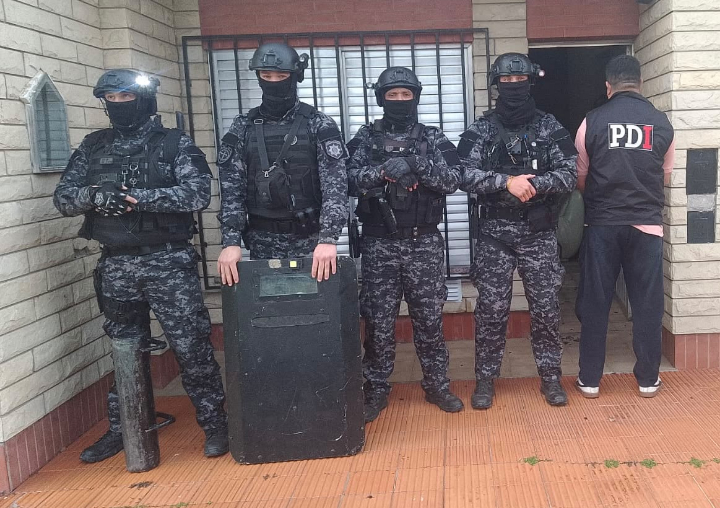 Ocho allanamientos en la región: tres detenidos en investigaciones por el crimen de Gastón Montenegro y narcocriminalidad