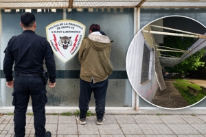 Aprehendieron a un hombre por robar chapas de aluminio en Capitán Bermúdez