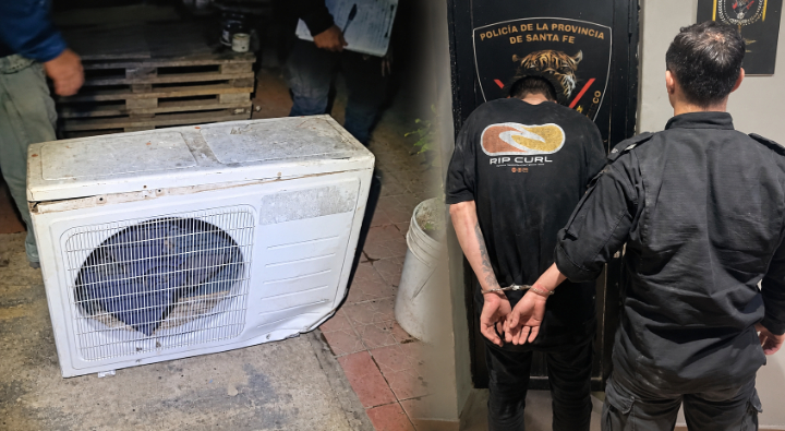 Intento frustrado: detuvieron a un hombre tras robar un aire acondicionado de la Capilla San Cayetano