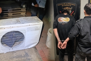Intento frustrado: detuvieron a un hombre tras robar un aire acondicionado de la Capilla San Cayetano
