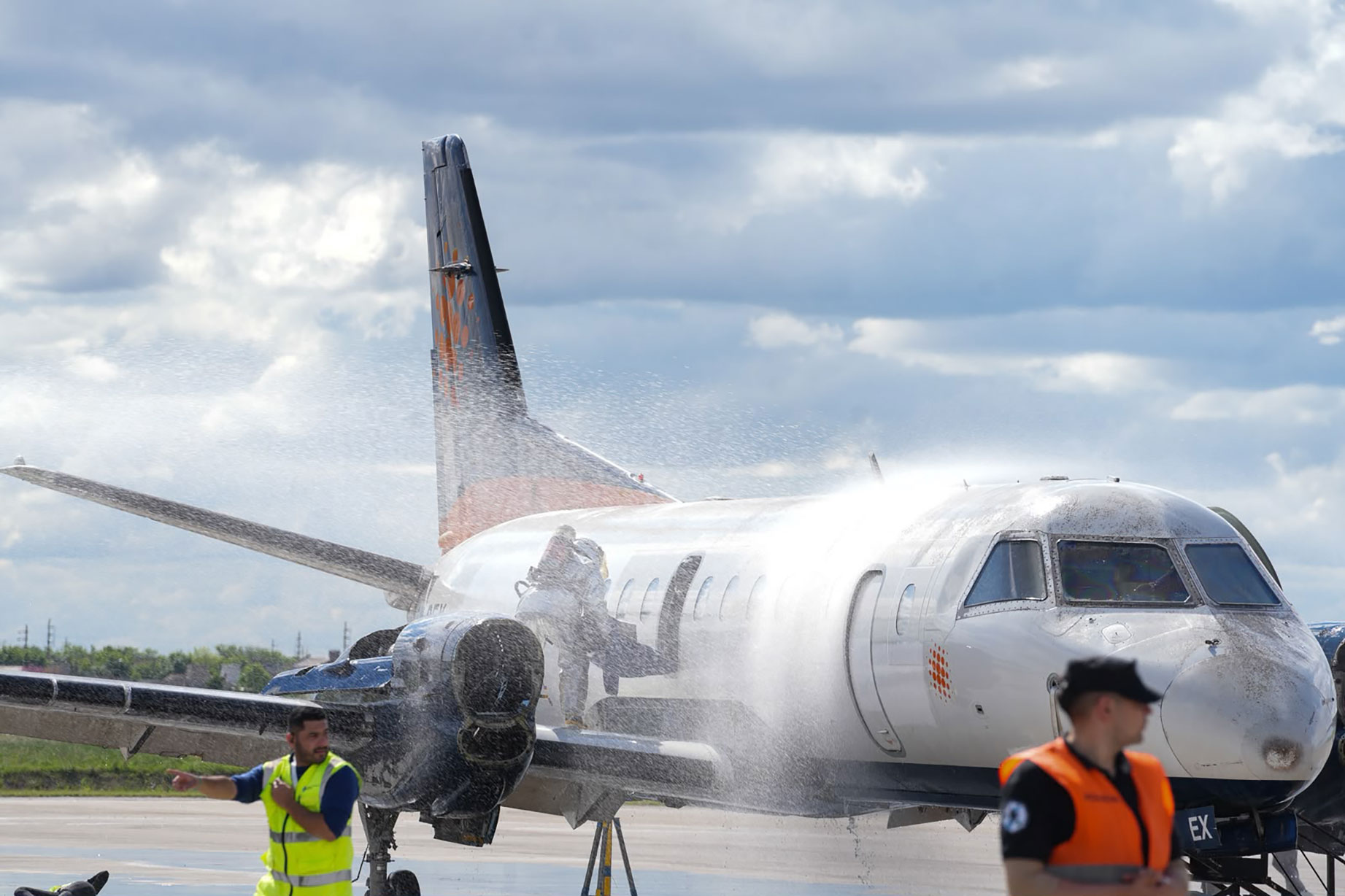 El aeropuerto de Rosario realizó un simulacro general de emergencias