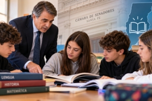 Traferri presentó un proyecto para fortalecer la comprensión lectora en las escuelas secundarias de Santa Fe