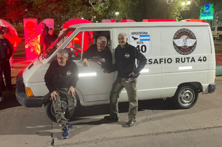 Tres sanlorensinos iniciaron una travesía de más de 5.000 kilómetros en moto por la Ruta 40