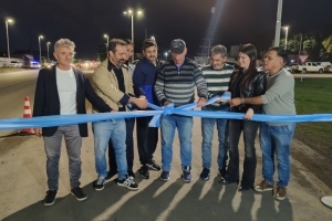 Puerto General San Martín inauguró la reparación integral de la Ruta Nacional 11 ejecutada con fondos municipales