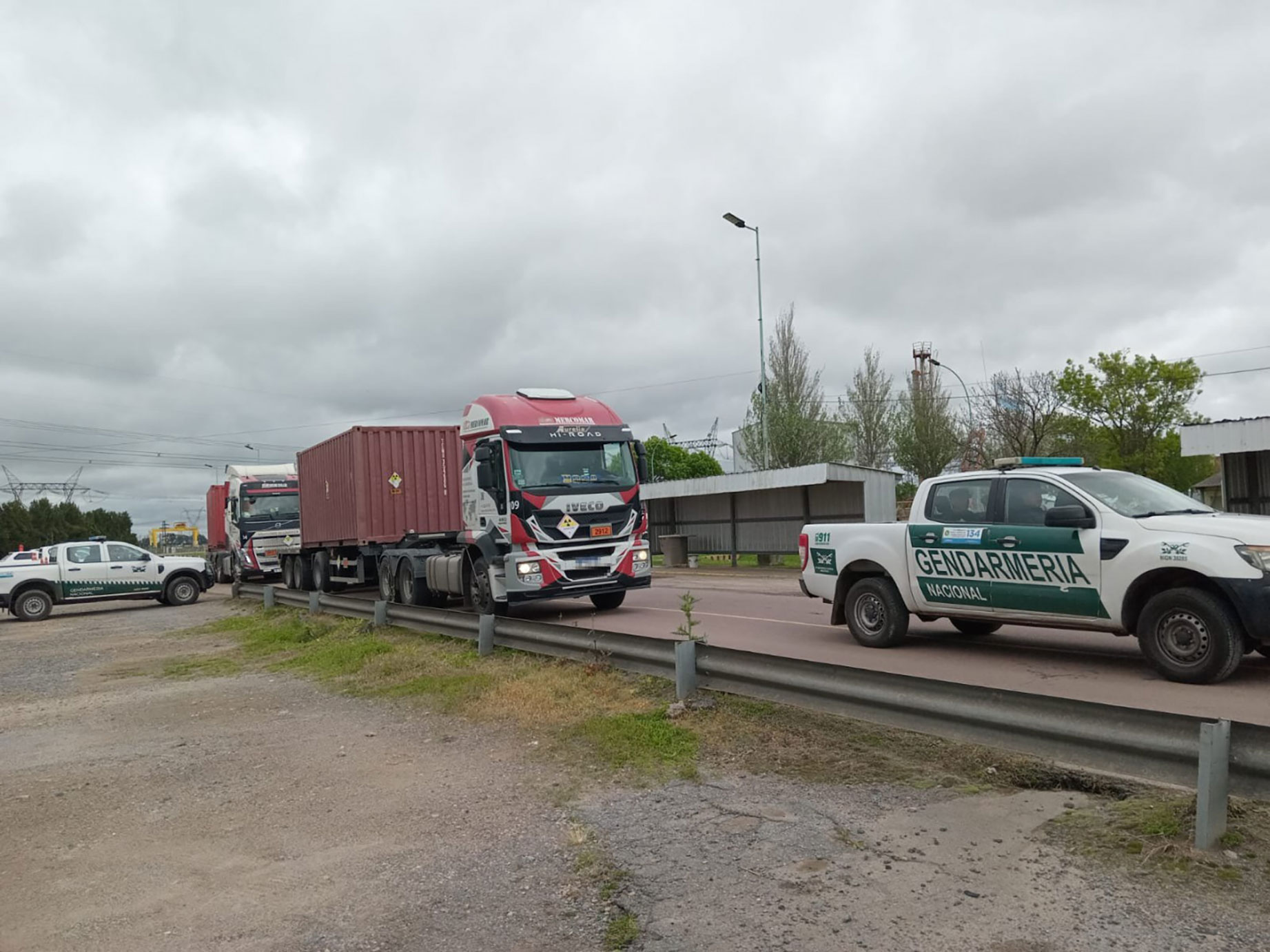 Gendarmería custodió el traslado de uranio de Buenos Aires a Córdoba